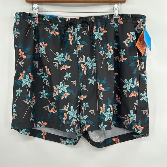 Columbia NWT Summertide Stretch Printed Shorts Men's XXL Swim‎ UPF 40 - Picture 4 of 9